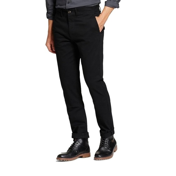 Goodfellow & CO Men's Black Pants 32W 32L alimentos Tech chino - Picture 1 of 10